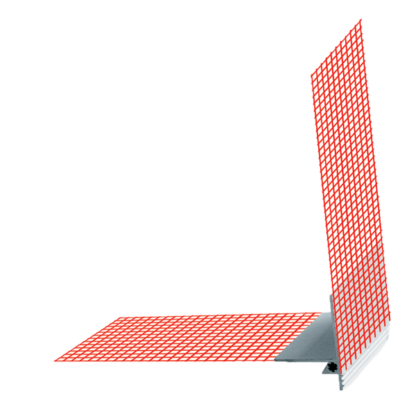 Профил за ъгъл водооткапващ с мрежа PVC – 2.0 м. (Баумит)