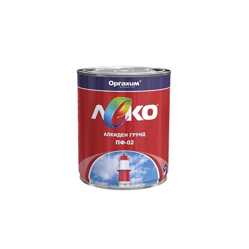 Грунд Алкиден ПФ 02 Леко – 5 кг – сив – (Оргахим)