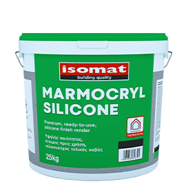 Мазилка силиконова Мармокрил файн 1.5 мм. – 25 кг. База Д (Isomat)