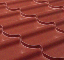 Керемида метална мат 1.19 м. ширина – червена