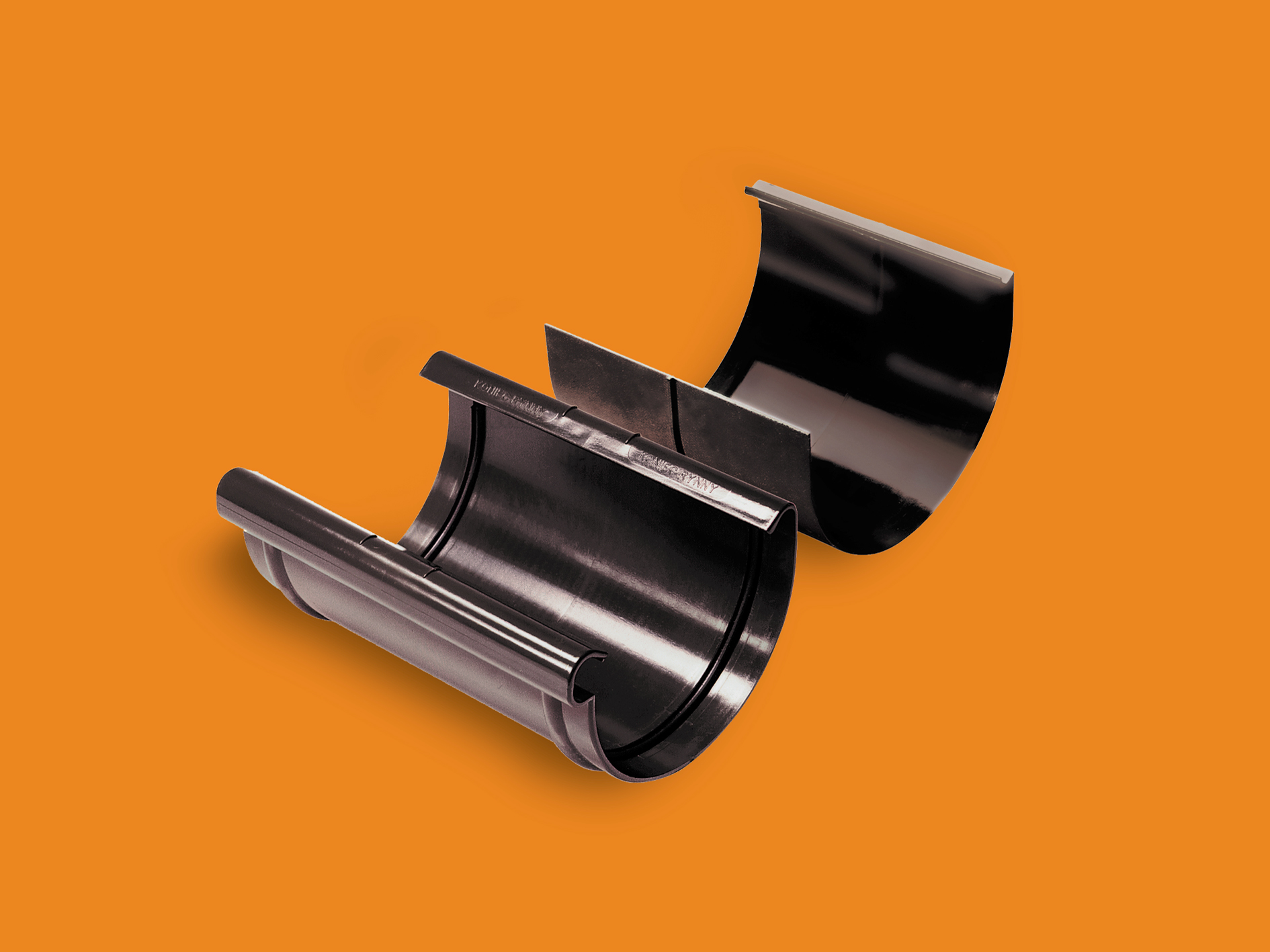 Муфа свързваща улук Ф130 KANION – Т. Кафяв