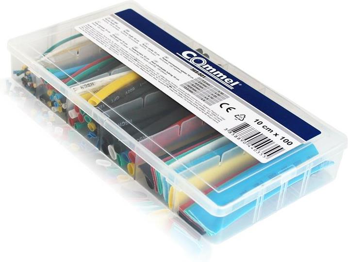 Кутия с термошлаух 100 х 10см цветни – (Commel)