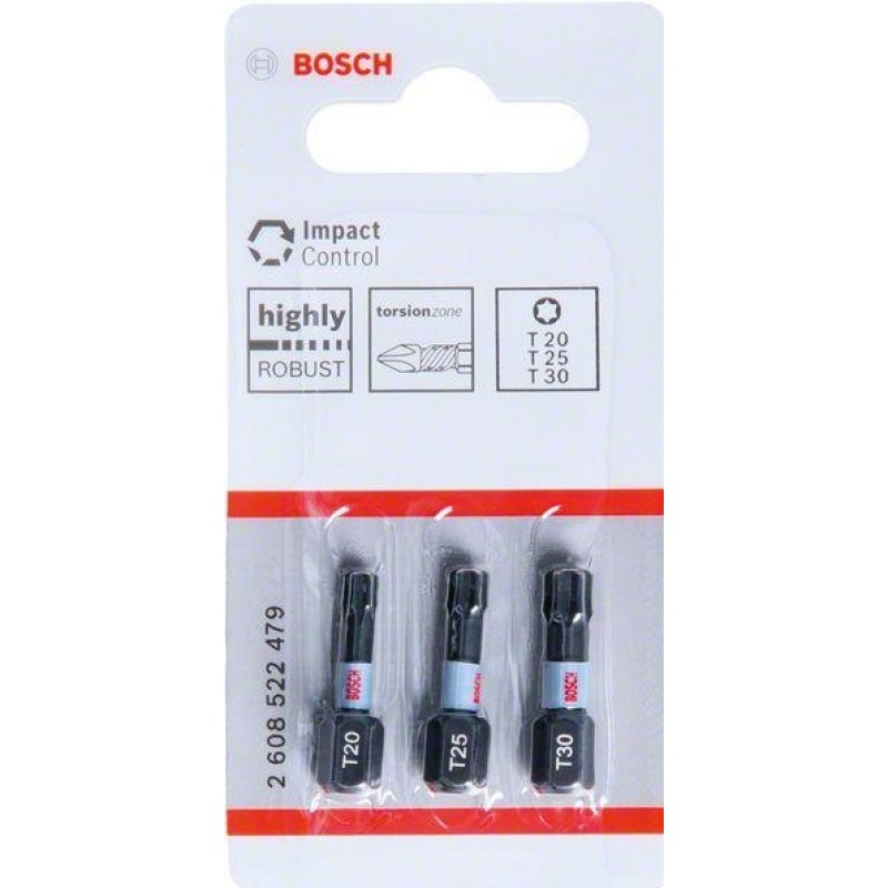 Битове Impact Control T – 3 бр 25 мм – (Bosch)