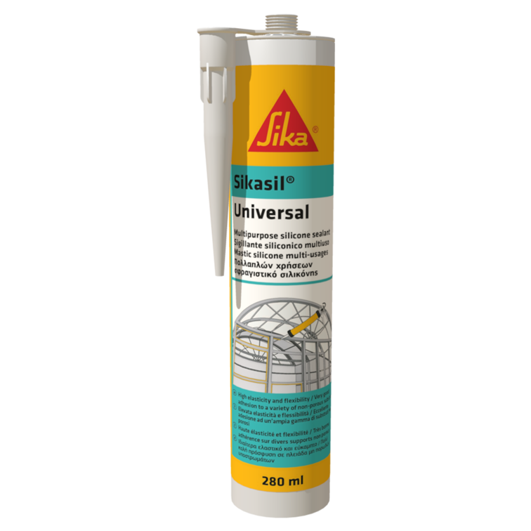 Силикон универсален Sikasil – 280 мл – прозрачен – (Sika)