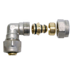 Връзка за радиатор ъглова разглобяема 16/16