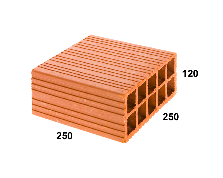 Тухла гръцка – 250/250/120 мм (КЕБЕ)