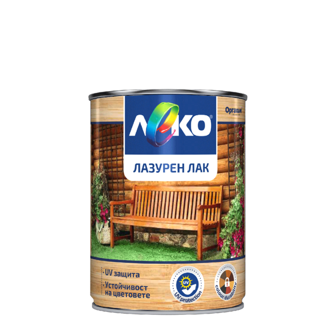 Лак лазурен Леко – 650 мл – тик – (Оргахим)