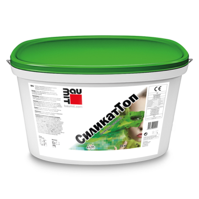 Мазилка силикатна Силикат Топ драскана 1.5 К – 25 кг. цвят: Бял (Баумит)