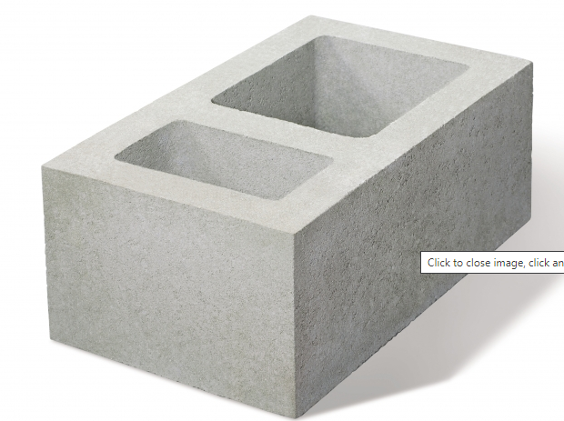 Бетонов блок 50/30/20 см. двоен – 32 бр./пале (Техносим)