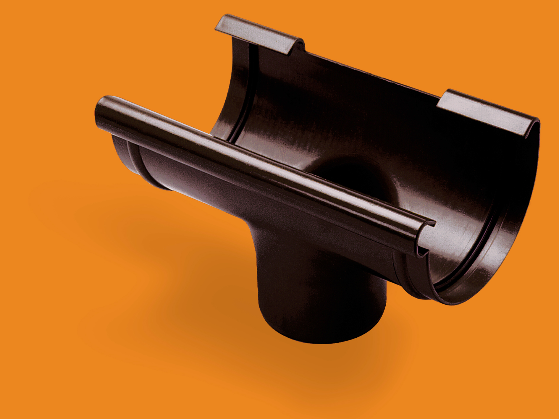 Водосточно казанче Ф130/ 90 мм. KANION – Т. Кафяв