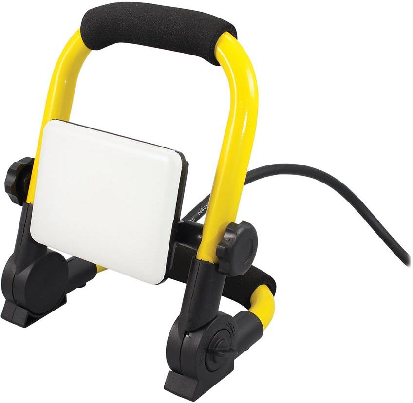 Работна лампа 10W 1000lm 6500K със стойка IP44 220V с кабел H05RN-F 3x1mm2 2,5 метра – (Commel)