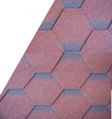 Битумни керемиди самозалепващи пчелна пита Standart SHINGLE SAPPHIRE – 2.61 кв. м. червен