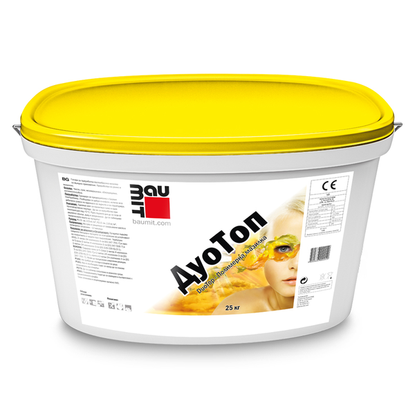 Мазилка Дуо Топ драскана 1.5 К – 25 кг. цвят: 0019 Бял (Баумит)