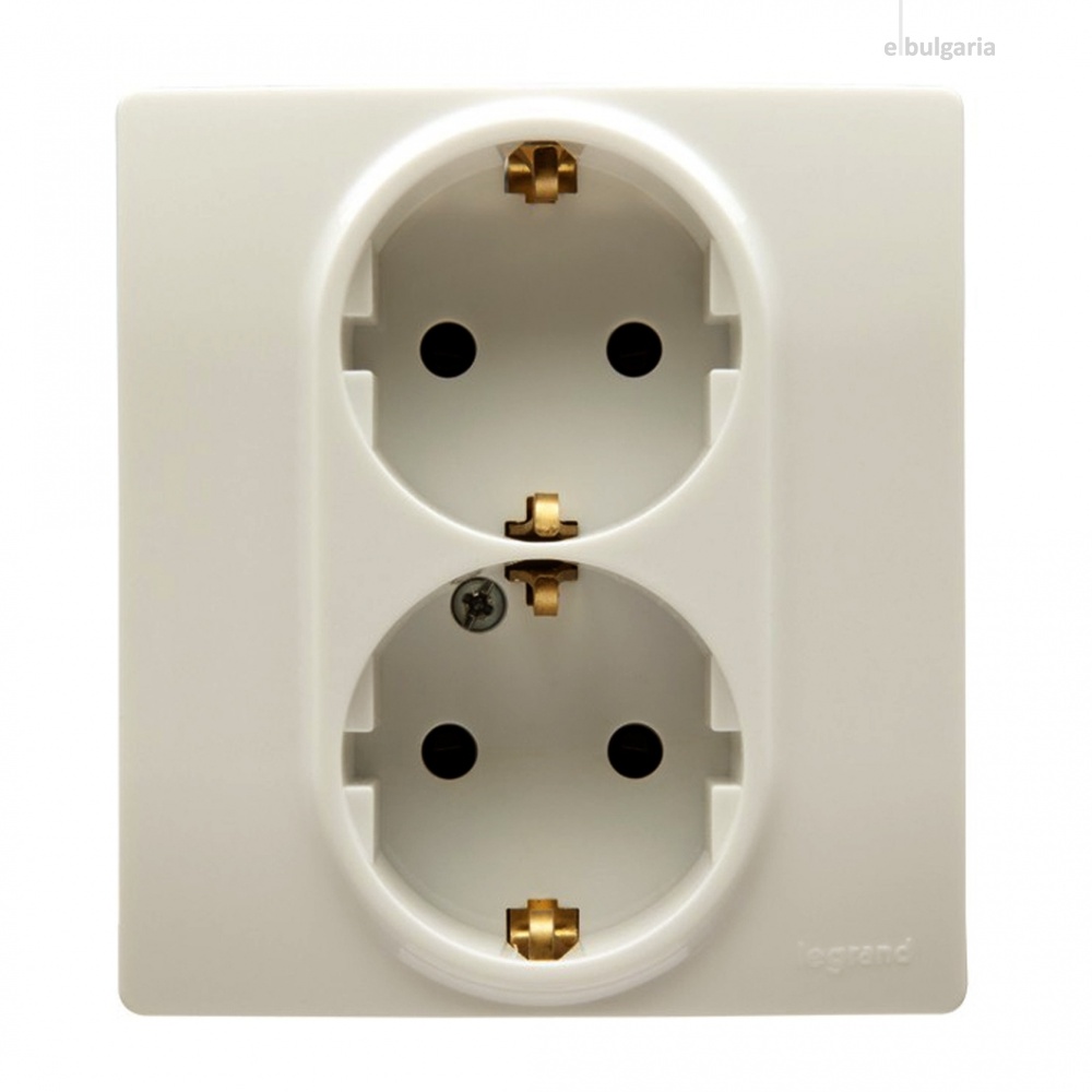 Контакт двоен Niloe – крем (Legrand)