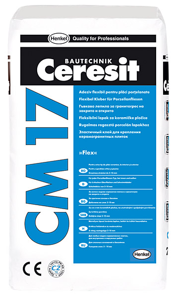 Лепило за плочки и камък C2TES1 CM 17 – 25 кг. (Ceresit)