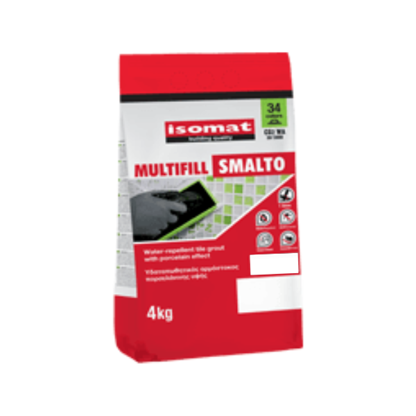 Фугираща смес Multifill Smalto 0-8 мм. 01 – 2 кг. Бяла (Isomat)