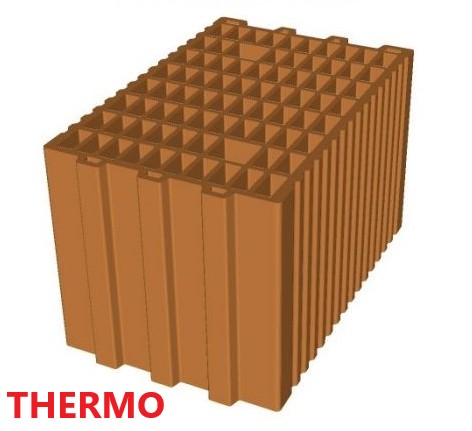 Тухла Porotherm 25 Thermo – 375/250/238 мм