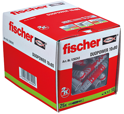 Дюбел универсален Duopower 10/80 мм –  25 бр – (Fischer)