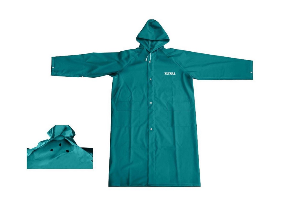 Дъждобран XXL зелен гумиран – (Total)