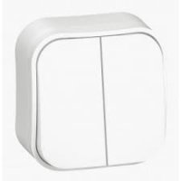 Ключ сх.5 за открит монтаж – бял (Forix)