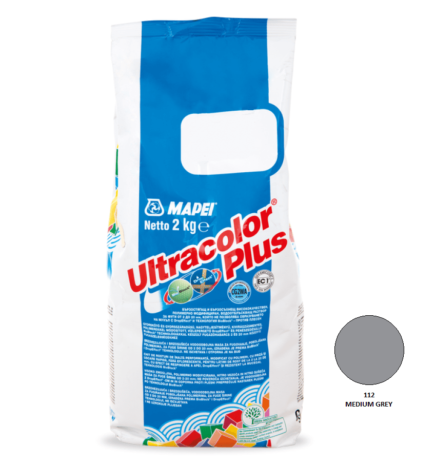 Фугираща смес Ultracolor plus –  2 кг. 112 Сиво (Mapei)