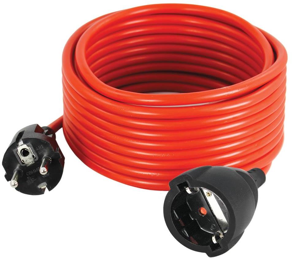 Удължител 10 метра кабел H05VV-F 3G1мм2 червен – (Commel)