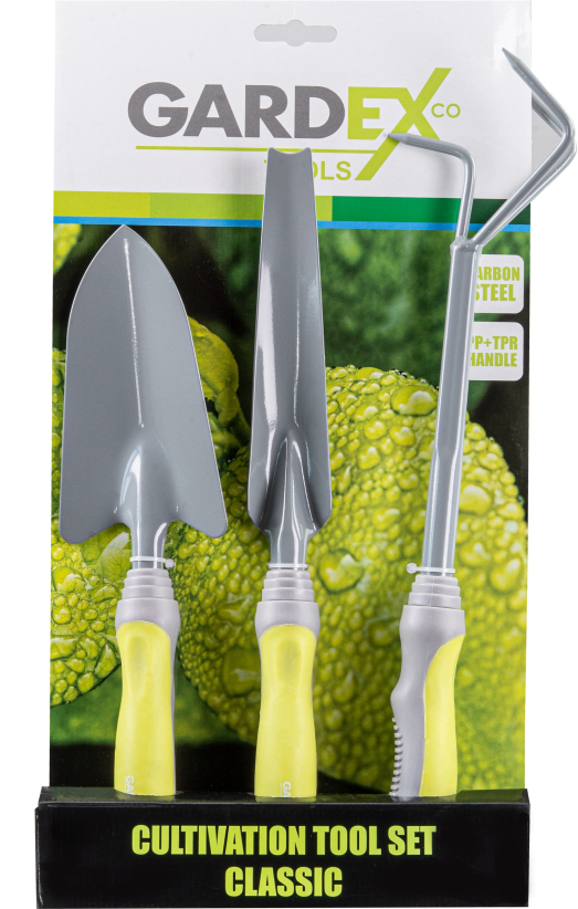 Комплект инструменти лопатка,изкоренител и разрохвател  Classic – (GARDEX)