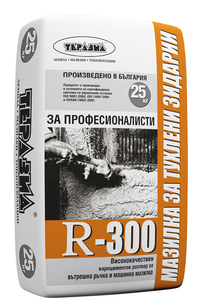 Мазилка варо – циментова машинна – R 300- 25 кг. (Теразид)