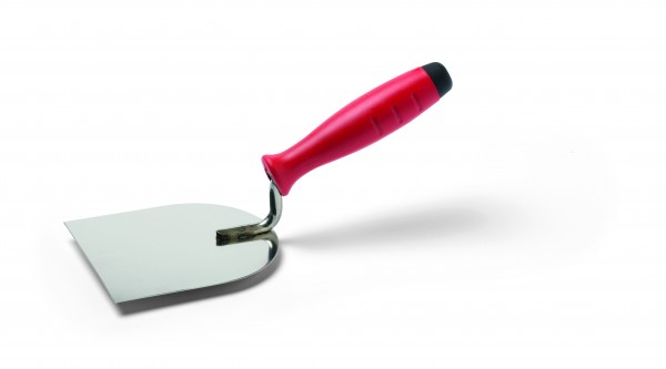 Мистрия лопатка 100 мм неръждаема червена дръжка Stan – (Schuller)