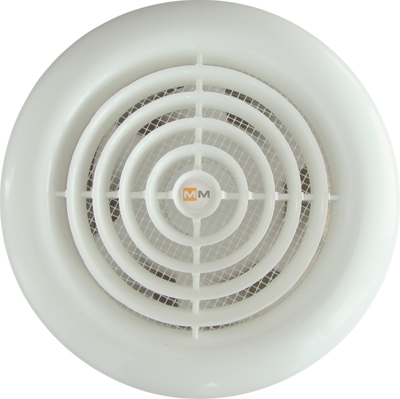 Вентилатор квадрат Ф100 с клапа – (MMotors)