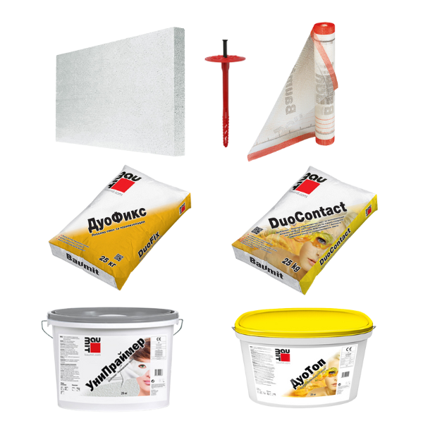 Топлоизолационна система Баумит Дуо бяла