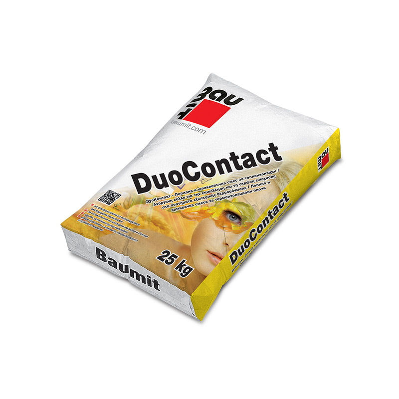 Лепилно – шпакловъчна смес за изолация DuoContact – 25 кг. (Баумит)
