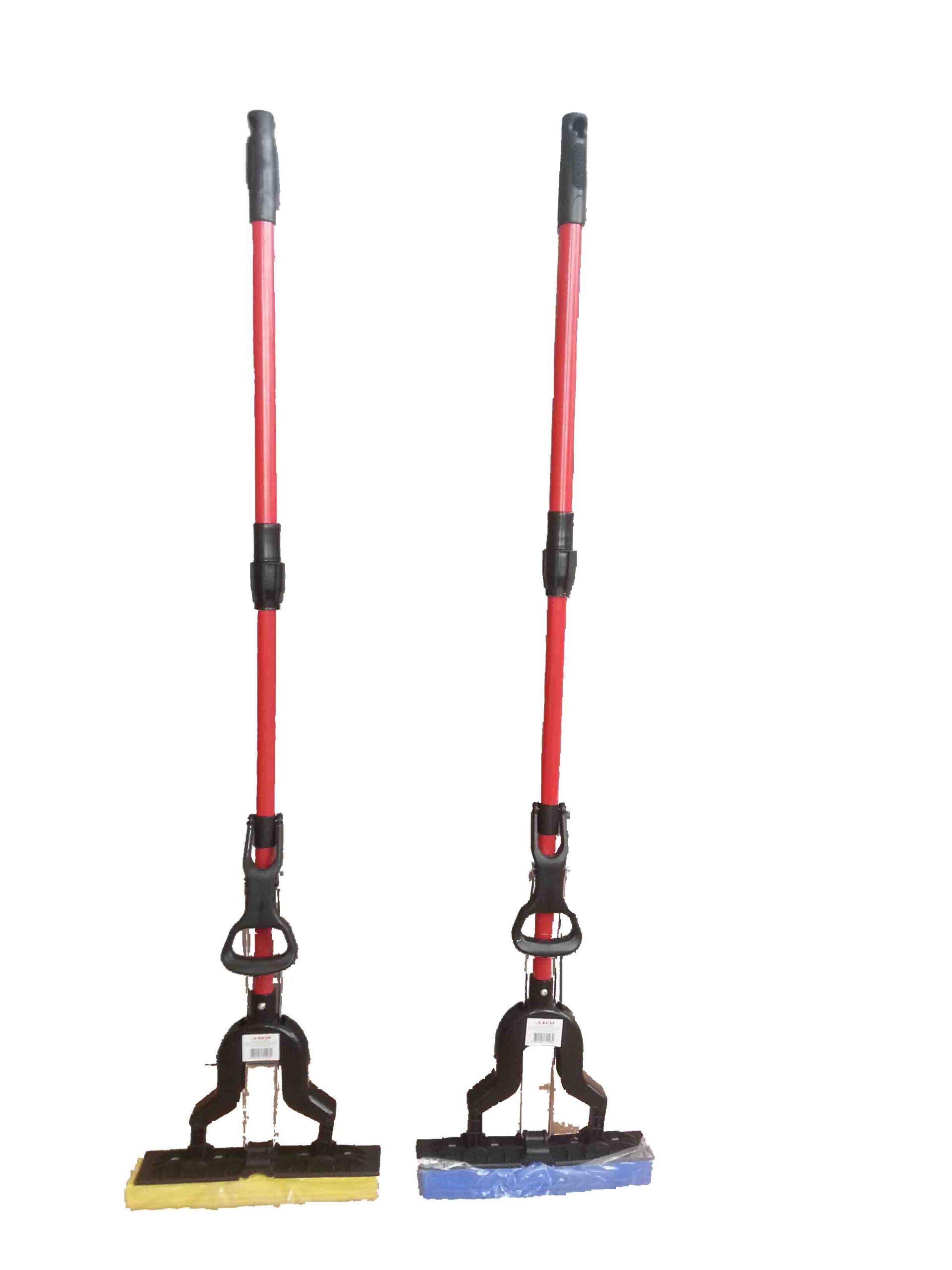 Моп с дръжка червена сгъващ