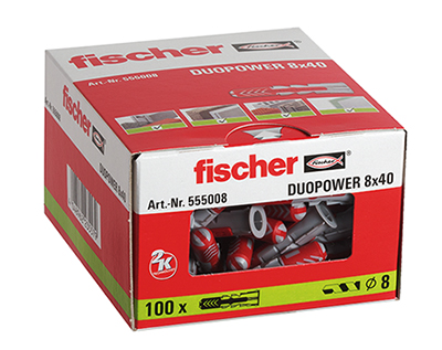 Дюбел универсален Duopower  8/40 мм – 100 бр – (Fischer)