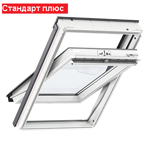 Покривен прозорец серия Стандарт Плюс Бял GLU 0061/B/ (Velux)