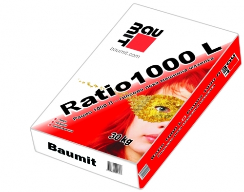 Мазилка гипсова машинна Ratio 1000 L – 30 кг. (Баумит)