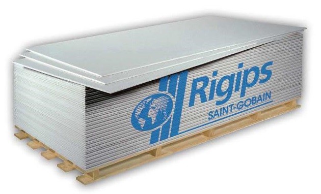 Гипсокартон GKB (бял) 9.5/1200/2000 мм. – 2.4 кв. м. (Rigips)