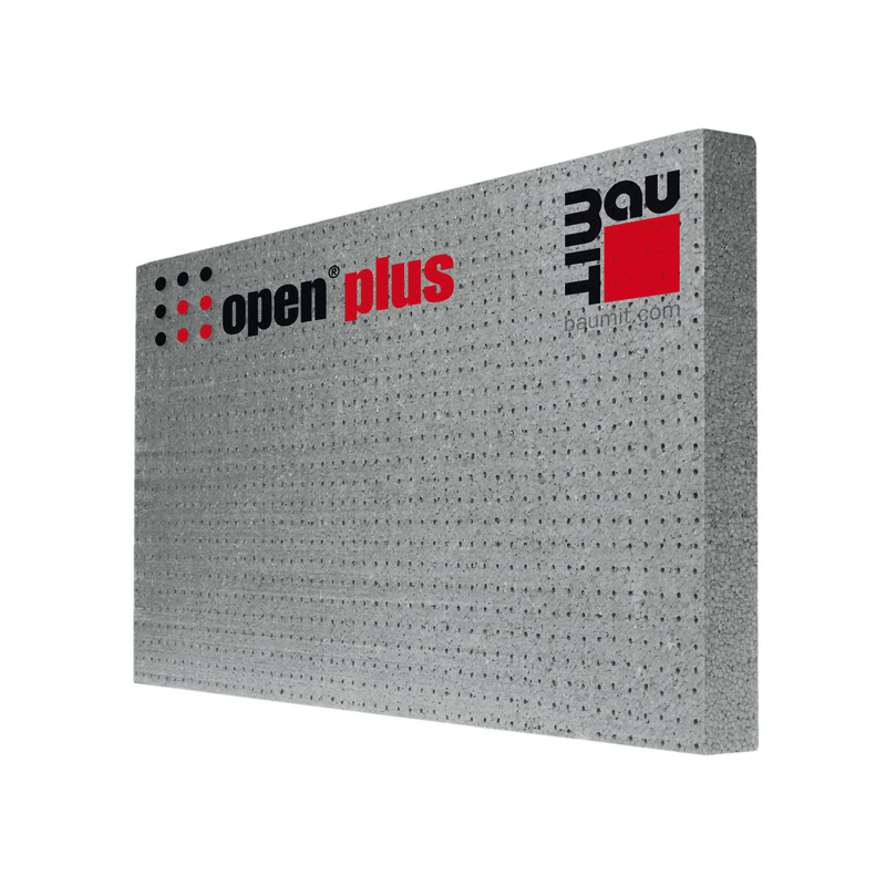 Топлоизолация EPS F Open Plus Сив – 10/50/100 см (Баумит)