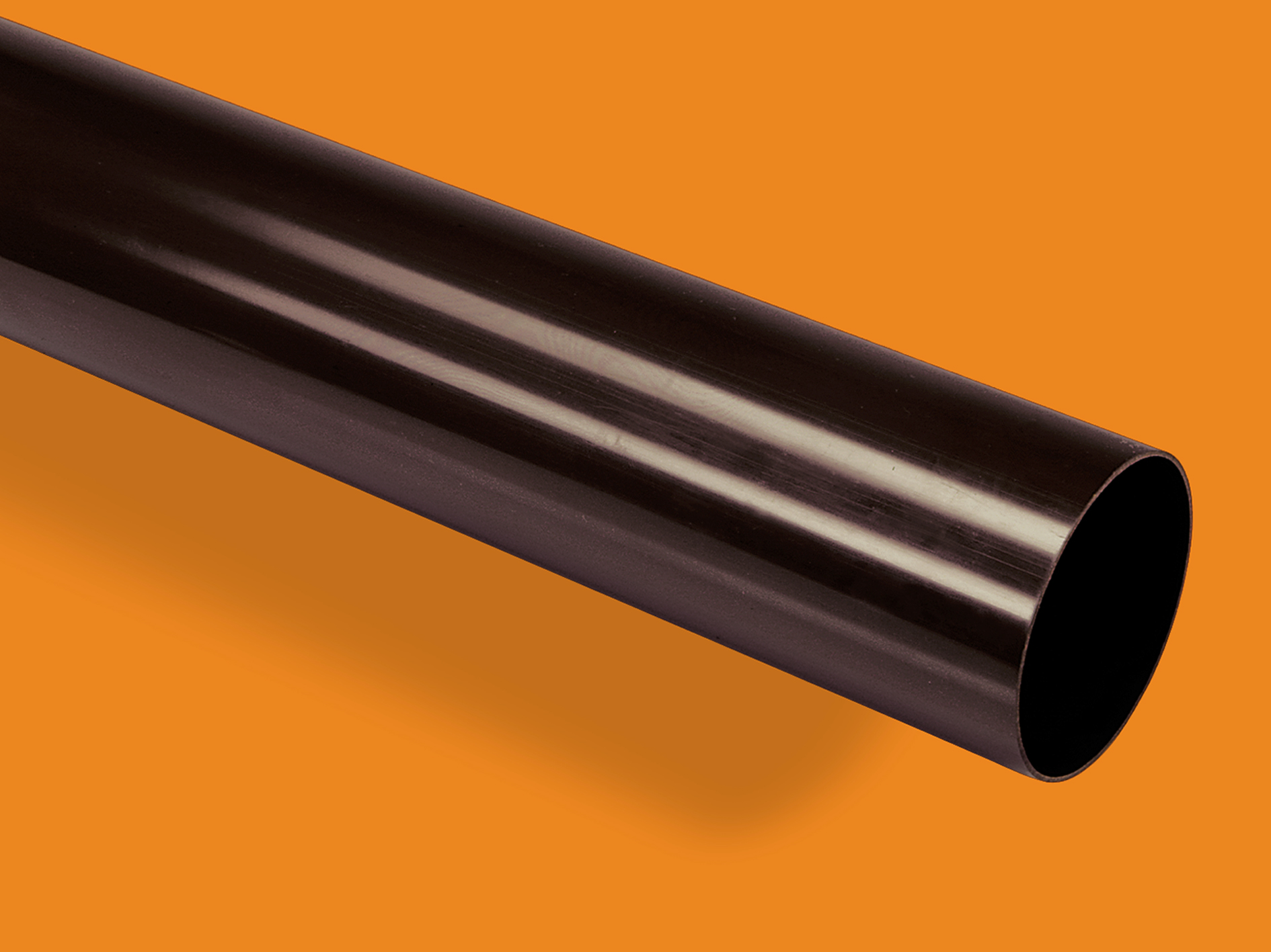 Водосточна тръба Ф 75/3000 мм. KANION – Т. Кафяв