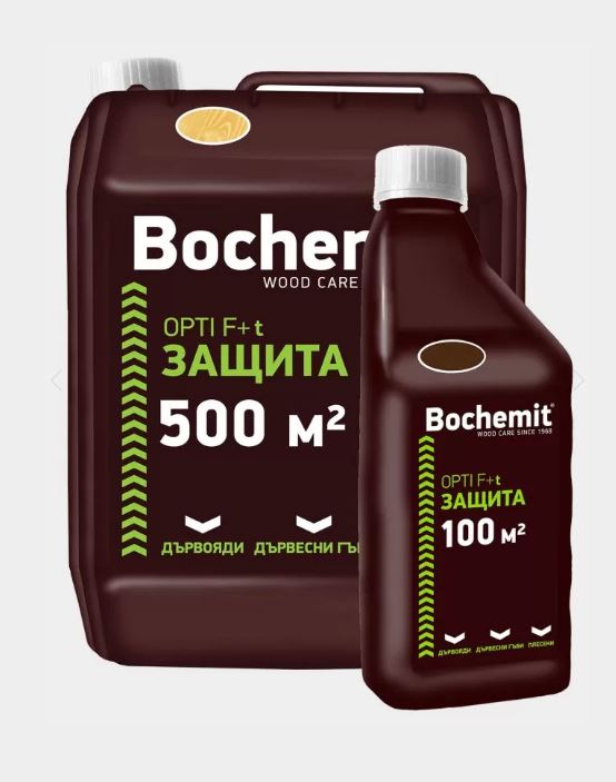 Импрегнатор за дърво Opti F концентрат – 1 кг (100 м2)  Безцветен – (Bochemit)