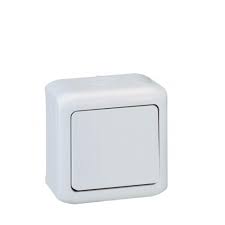 Ключ сх.1 + Контакт  IP44 за открит монтаж Forix – сив (Legrand)