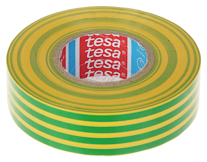 Изолирбанд 19 мм./20 м.- жълто-зелен (Tesa/3M)