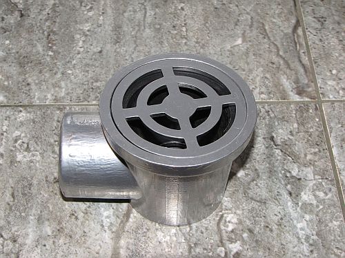 Сифон рогов алуминиев кръгъл Ф50 лакиран